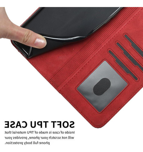 Compatible Con Cartera Motorola Edge 50 Fusion Con Pu