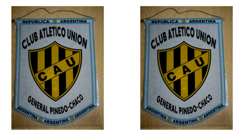 Banderin Chico 13cm Club Union General Pinedo Chaco