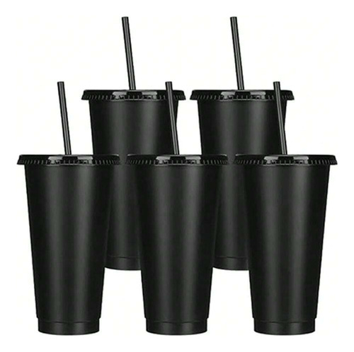 Vaso De Pajita De Plástico De Gran Capacidad De 24 Oz, 5/15 