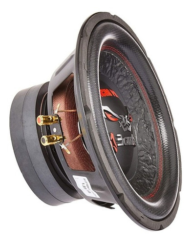 Subwoofer Boogeybug, 12 Swbp, 800 vatios, 4+4 ohmios, color bombardero, negro