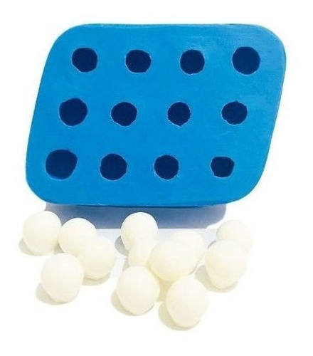 Forma Molde Silicone Sabonete Pérolas Mini 12 Cavidades