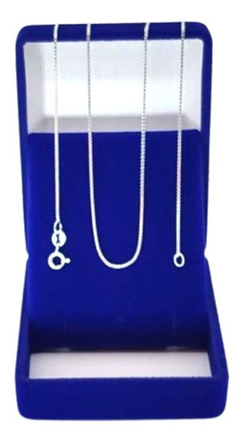 Imagem 2 de 7 de Cordão Corrente Veneziana Em Prata 925 Masculina 60cm 1,2mm