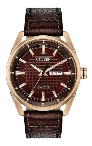 Reloj Citizen Eco-drive Caballero Café Cto Aw0083-08x - S022