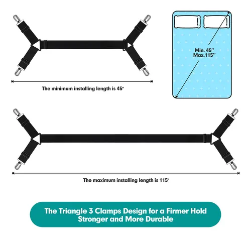 Sheet Keeper Straps Raytour Para Guardar Sábanas En Esquinas