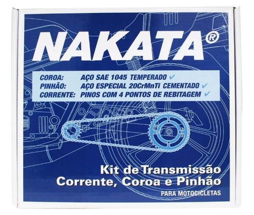 Kit Transmissão Relação Ybr 125 Factor 2008 Nakata