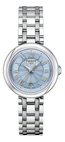 Reloj Mujer Tissot T126.010.11.133.00 Bellissima Color De La Correa Plateado Color Del Bisel Plateado Color Del Fondo Azul