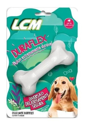 Juguete Perro Hueso Irrompible Duraflex Max / Mundo Mascota