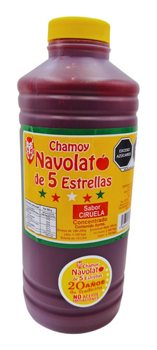 Chamoy Navolato 5 Estrellas Sabor Ciruela 1 Litro