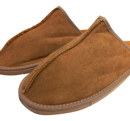 Imagen 3 de 10 de Pantufla Chinela Corderito Hombre Invierno Arigada