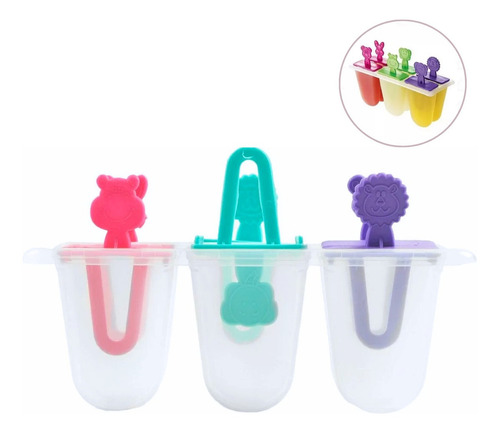 Forma De Picolé Infantil Colorido Para Bebês Palito Animado Cor Sortidas