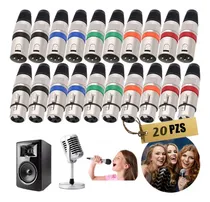 Comprar Conectores Xlr Canon Electrónica Audio Macho Y Hembra, 20 Pz