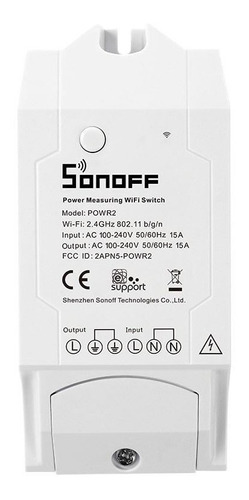 Sonoff Powr2 Smart Switch Mide Consumo Eléctrico Macrotec