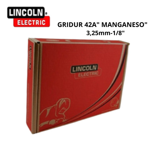 Electrodos Gridur 42a De 1/8  - 3.25 Mm Rec- Duros-manganeso