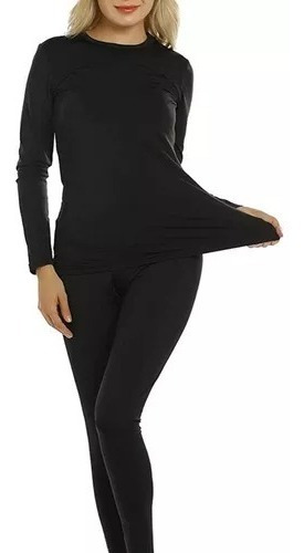 Conjunto Termico De Mujer Remera + Calza Abrigado Invierno