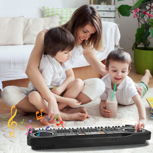Piano De Juguete De 61teclas Para Ninos Con Microfonos