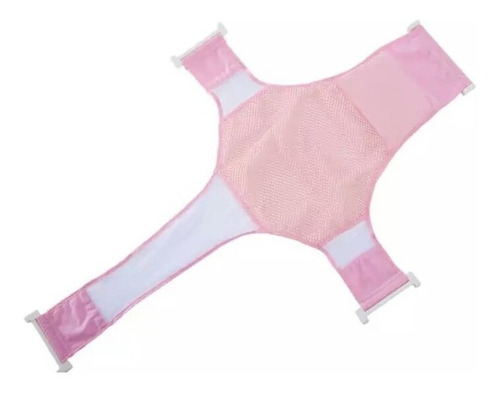 Hamaca Malla Para Bañera Tina De Bebe 4 Puntas Azul Rosa