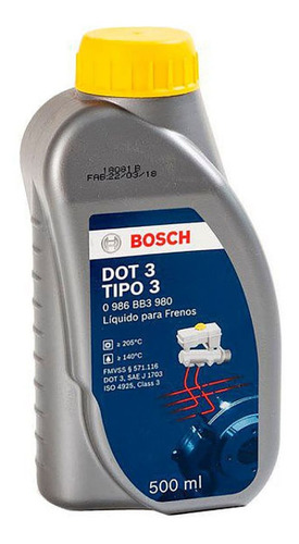 Liquido De Frenos Bosch Dot 3 1 Litro