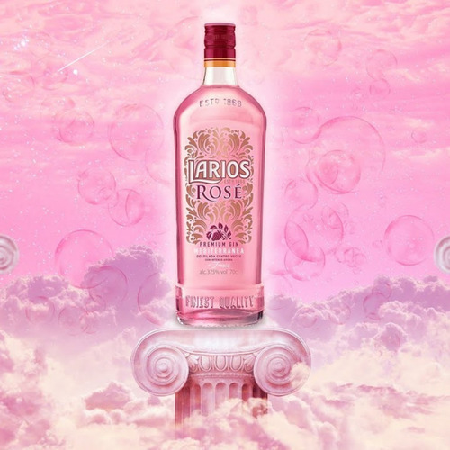 Ginebra Mediterránea Larios Rosé 700ml Destilado Premium