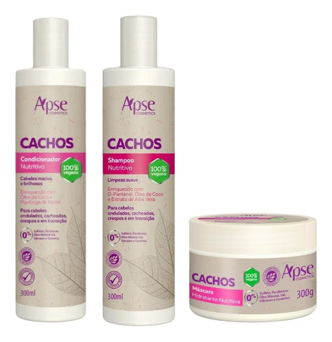 Kit Cachos - Shampoo, Condicionador E Máscara (3 Itens)