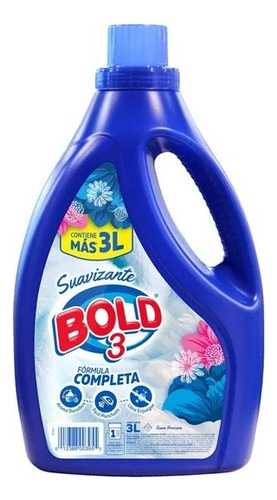 4 Pza Suavizante De Telas Bold 3 Suave Frescura De 3 L