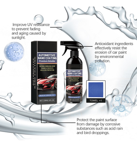 Wash Ceramic Coating, 1 Juego De Limpieza En Aerosol Waterl