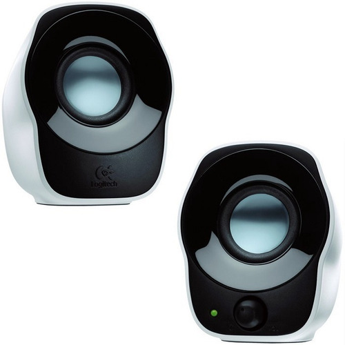 Bocina Logitech Z120 negra y blanca