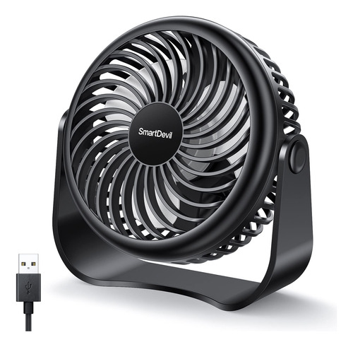 Smartdevil Ventilador De Escritorio Usb, Mini Ventilador De