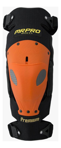 Joelheira De Proteção Para Motocross Premium Mr Pro Cor Laranja Tamanho P