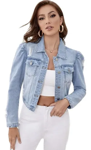 Chaqueta de jeans sin manga mujer sale