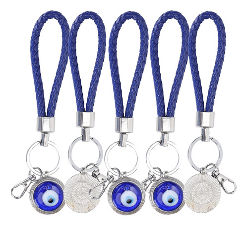 Llavero De Ojo Azul, 5 Piezas, Amuleto Turco De La Suerte