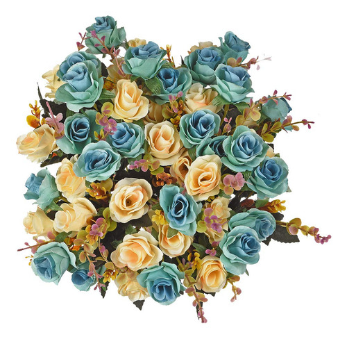 Flores Artificiales, 2 Paquetes De Rosas Artificiales, 24 Un