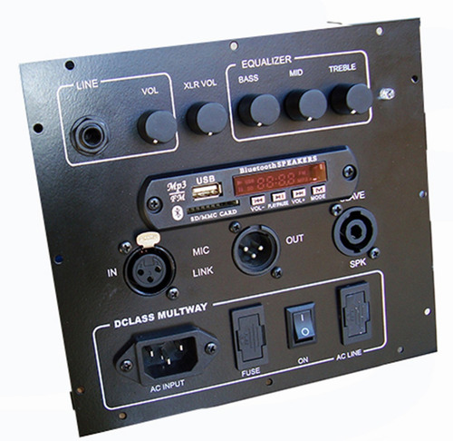 Painel Amplificador Ativador De Caixas 1500 Watts Rms C/ Usb Cor Preto Potência de saída RMS 1500 W