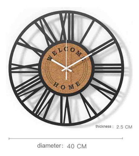 Nuevo Reloj De Pared Grande Sala Casa Oficina Recepción