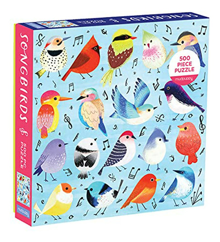 Mudpuppy Songbirds Puzzle Familiar De 500 Piezas, Rompecabez