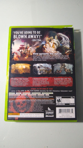 Gears Of Wars 2 Xbox 360 Juego Físico Origina