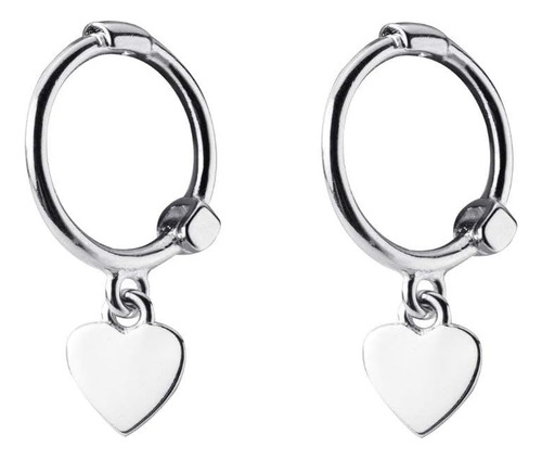 Tiny Love Heart Dangle Pendientes De Aro Pequeños Para Mujer