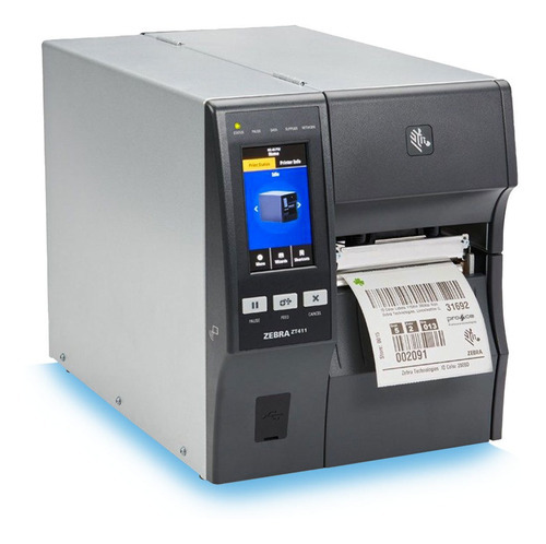 Impresora simple función Zebra Impressora de Etiquetas ZT411 203dpi negra y gris 110V/220V ZT411 203dpi