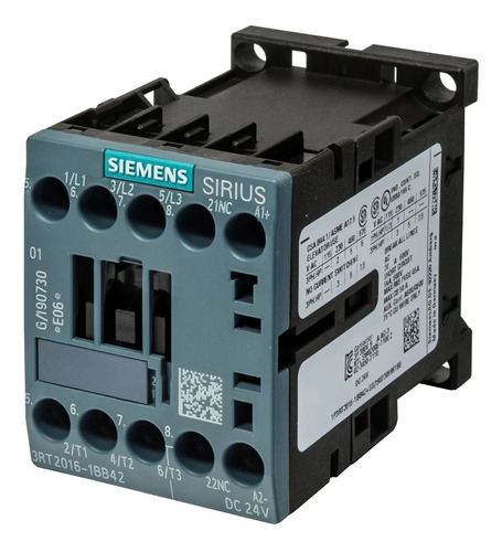 Contactor 9 Amps Bob 220vac S00 1na Siemens 3rt2016-1an61