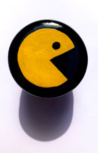 Imagem 2 de 10 de Kit Gancho Parede Pendurador Cabideiro Pac Man Pintado A Mão