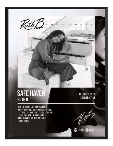 Poster Ruth B Safe Have Album Music Firma 80x40