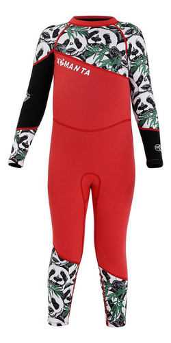 Children's One Piece Long Sleeve Jumpsuit L Red