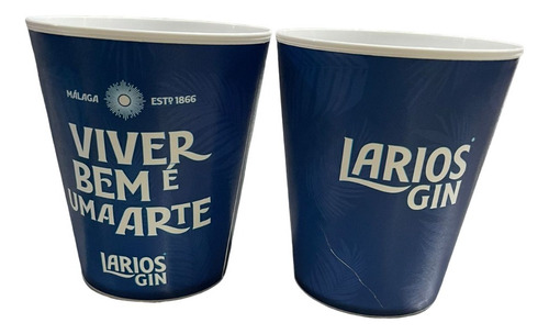 Copo Plástico Larios Gin 300ml Kit C/ 2