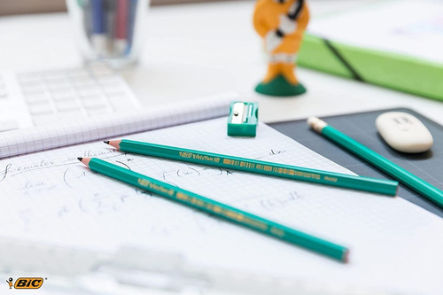 Lapiz Escolar Estuche Bic Evolution No Madera Resina Color