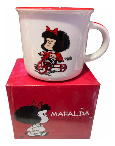 Taza Mafalda De Cerámica Con Fraces 100% Nueva