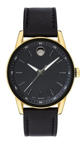 Reloj Movado 607223 Cuero Negro Hombre