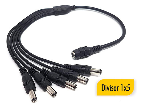 Cable Divisor Splitter 1 A 5 Alimentación Cámara Seguridad 