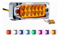 Comprar Par Plafones 12 Led Lateral Rectangular Fija Estrobo 12-24vf