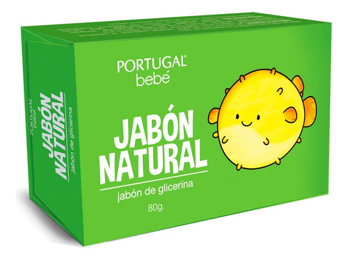Jabón Glicerina Natural Para Bebé Aroma 80 G.