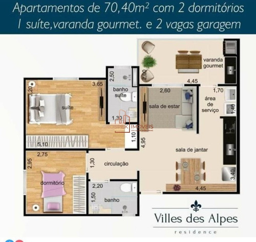 Imagem 2 de 14 de Apartamento 2 Dormitórios Próximo Ao Rio Preto Shopping - Ap00057 - 70440330