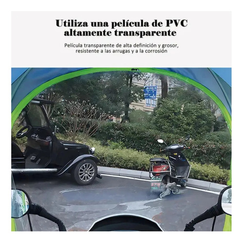 Toldo Para Motoneta Cubresol Protección Sol Lluvia Rayos Uv